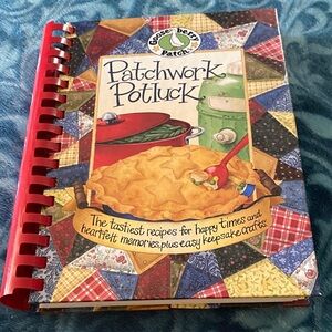 Gooseberry Patch "Patchwork Potluck" Cookbook - Colorful Patchwork Cover